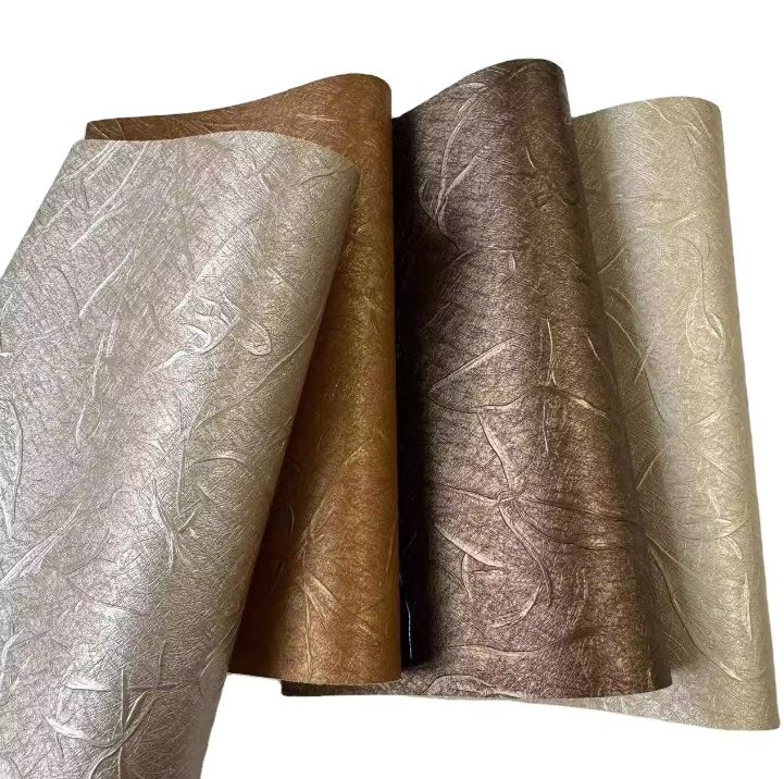 Embossed Shiny Synthetic PVC Microfiber Leather Elastic And Waterproof For Sofa Chair Furniture