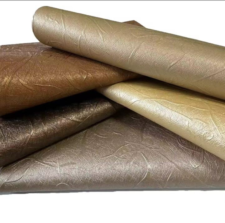 Embossed Shiny Synthetic PVC Microfiber Leather Elastic And Waterproof For Sofa Chair Furniture