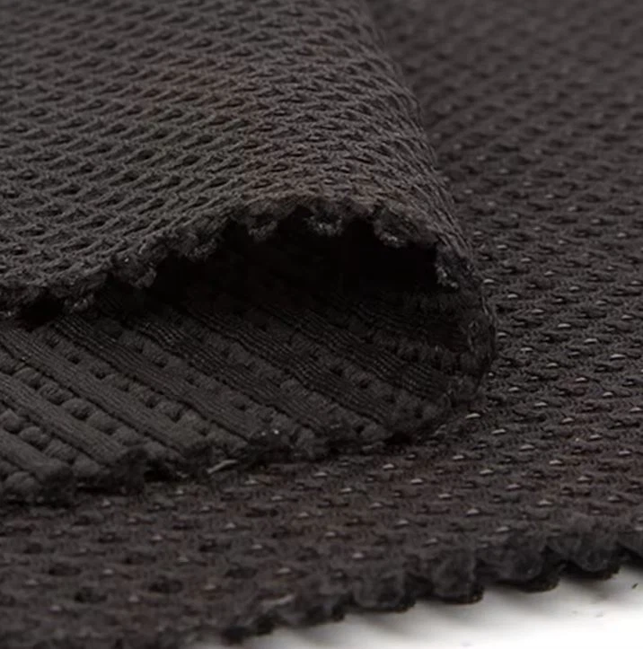 New Fashion Hot Selling 100% Polyester Black 3D Air Mesh Fabric For Sports Shoes