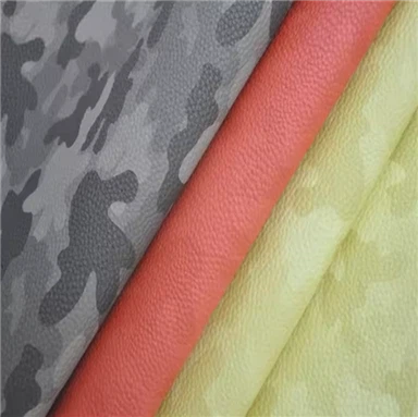 छलावरण रंग डिजाइन पु माइक्रोफाइबर चमड़ा प्रिंट करें