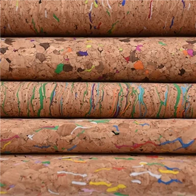 थोक प्राकृतिक कॉर्क पर्यावरण अनुकूल चमड़ा कपड़ा